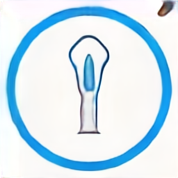 a blue circle icon, a blue circle vector graphic