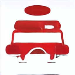 a red car icon, red car vehicle vector graphic