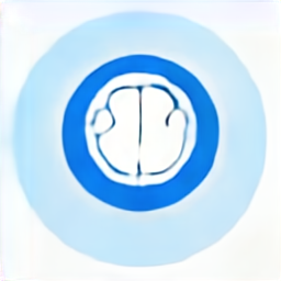 a blue circle icon, a blue circle vector graphic