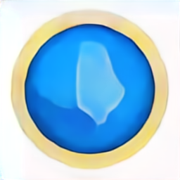 a blue circle icon, a blue circle vector graphic