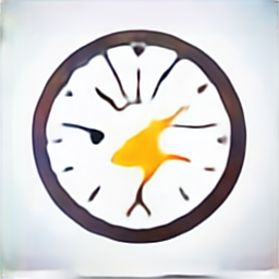 a clock icon, round analog clock vector graphic