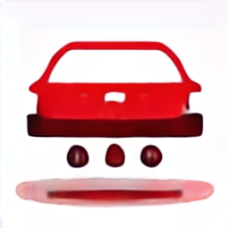 a red car icon, red car vehicle vector graphic