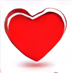 a red heart icon, red heart vector graphic