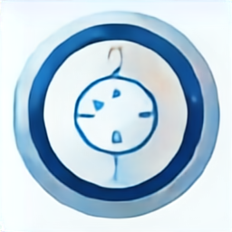 a blue circle icon, a blue circle vector graphic