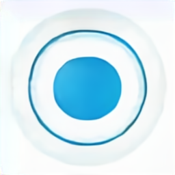 a blue circle icon, a blue circle vector graphic