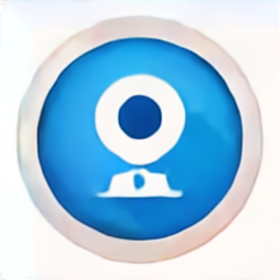 a blue circle icon, a blue circle vector graphic